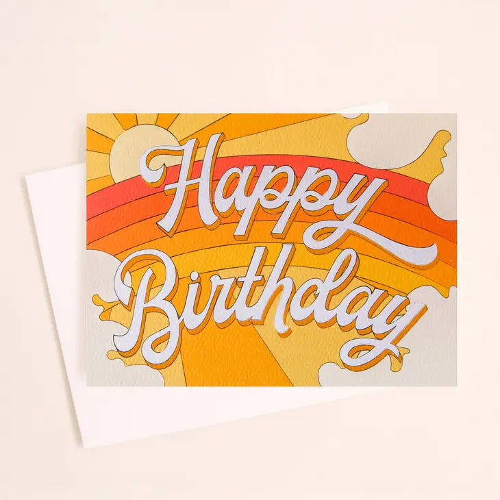 Sunshine Studios Happy Birthday Rainbow Card - Simple Good