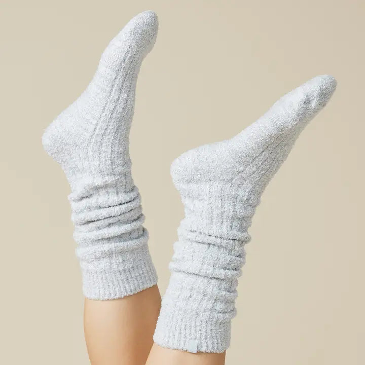 Women's Soft, Cozy, Slouchy Marshmallow Socks with Grippers