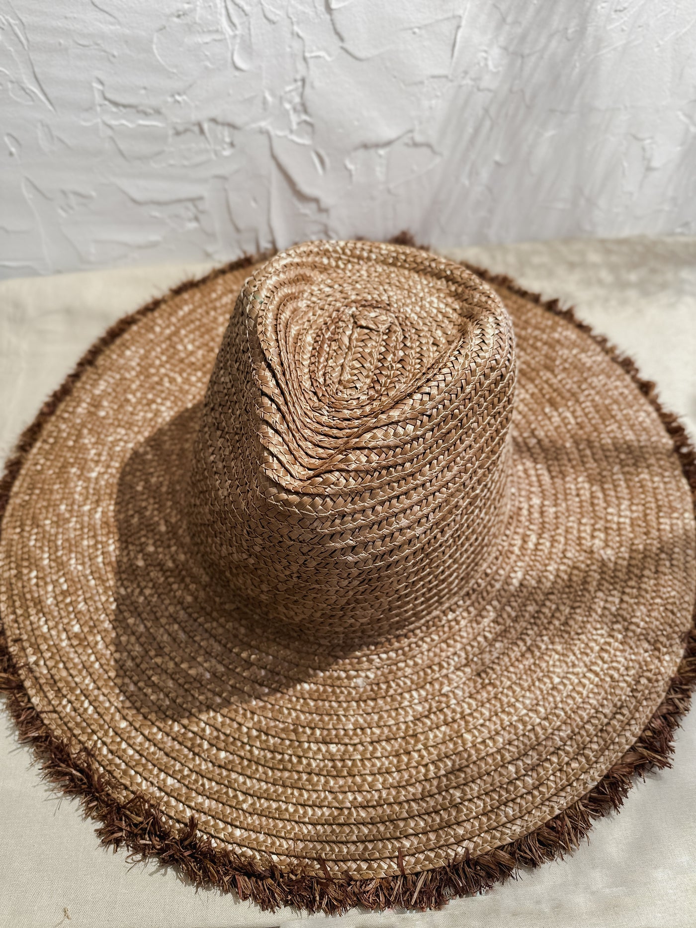 San Diego Hat Co Wheat Straw Fedora with Raffia Trim - Simple Good