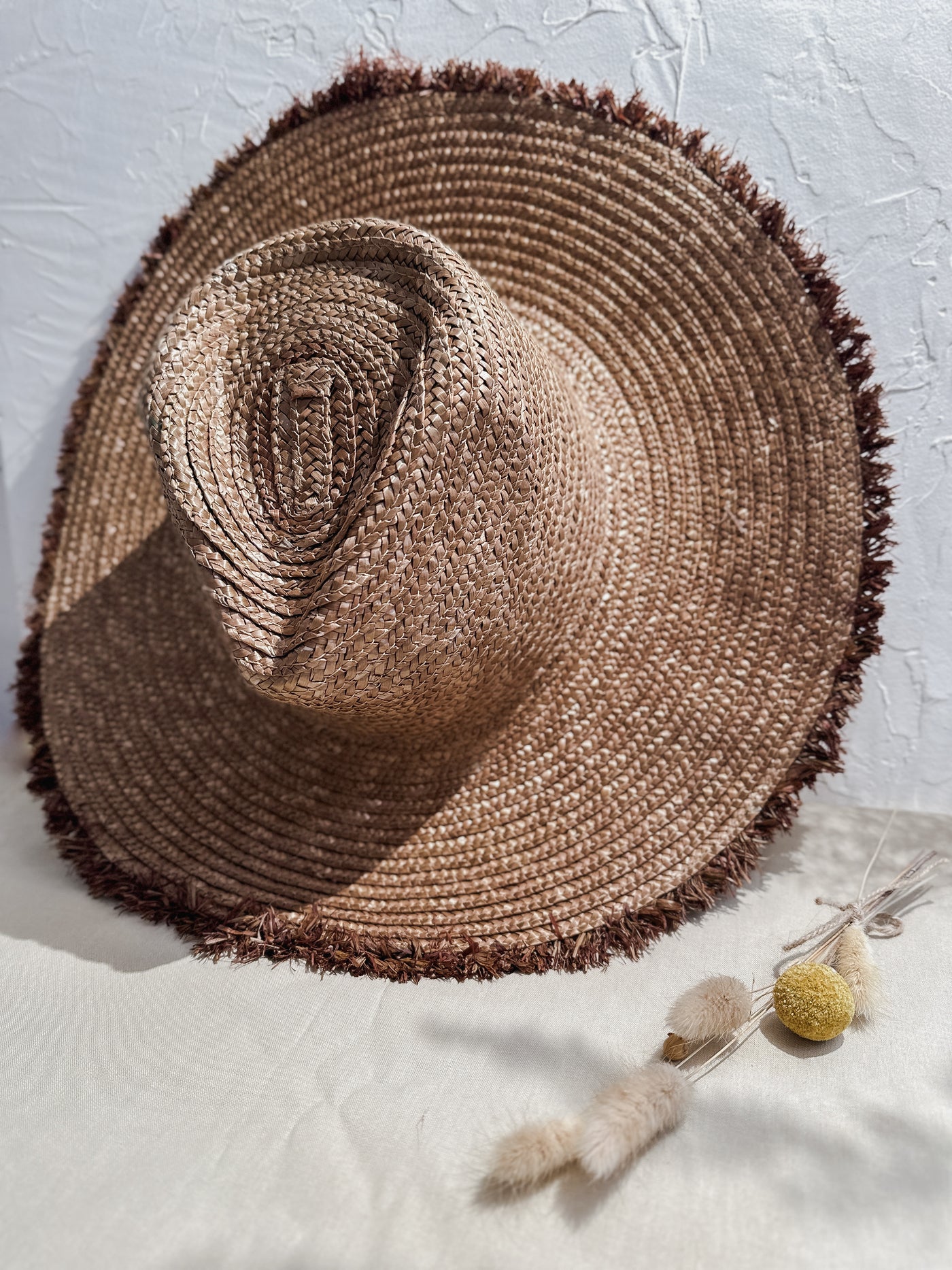 San Diego Hat Co Wheat Straw Fedora with Raffia Trim - Simple Good