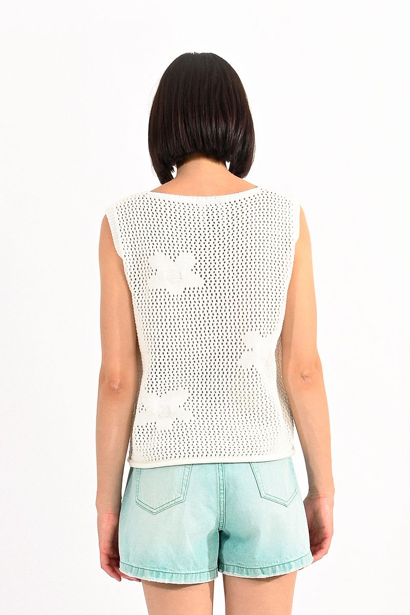 Molly Bracken Floral Knit Sweater Vest - Simple Good