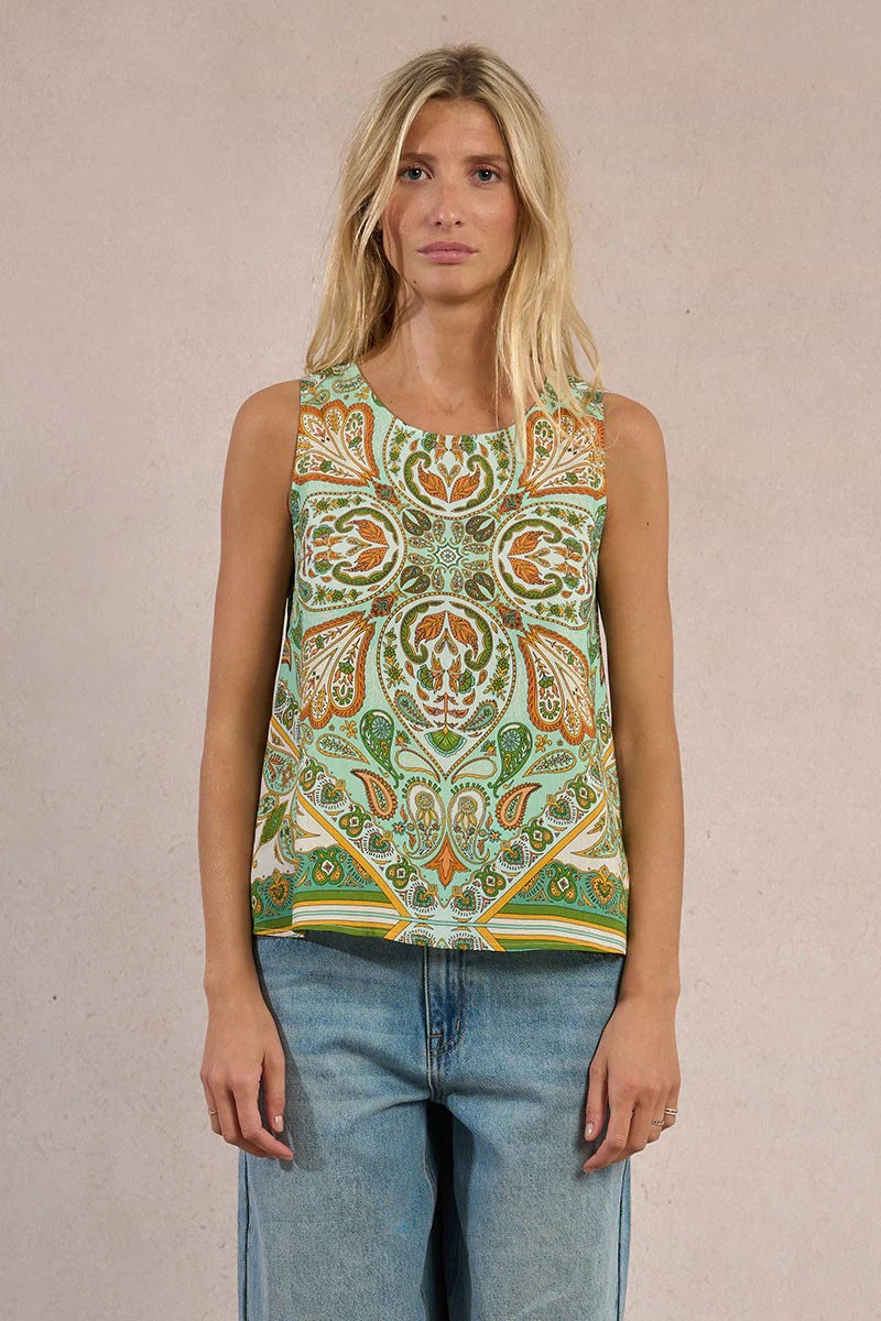 Knotted Satin Top