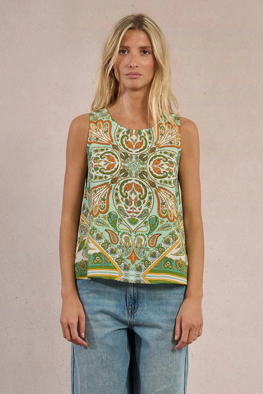 Knotted Satin Top