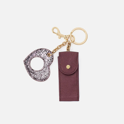 Lipstick Carrier Keychain with Charm