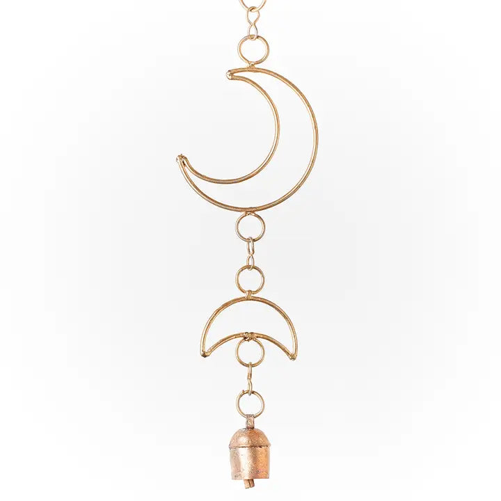 Matr Boomie Fair Trade Indukala Small Moon Bell Wind Chime - Simple Good