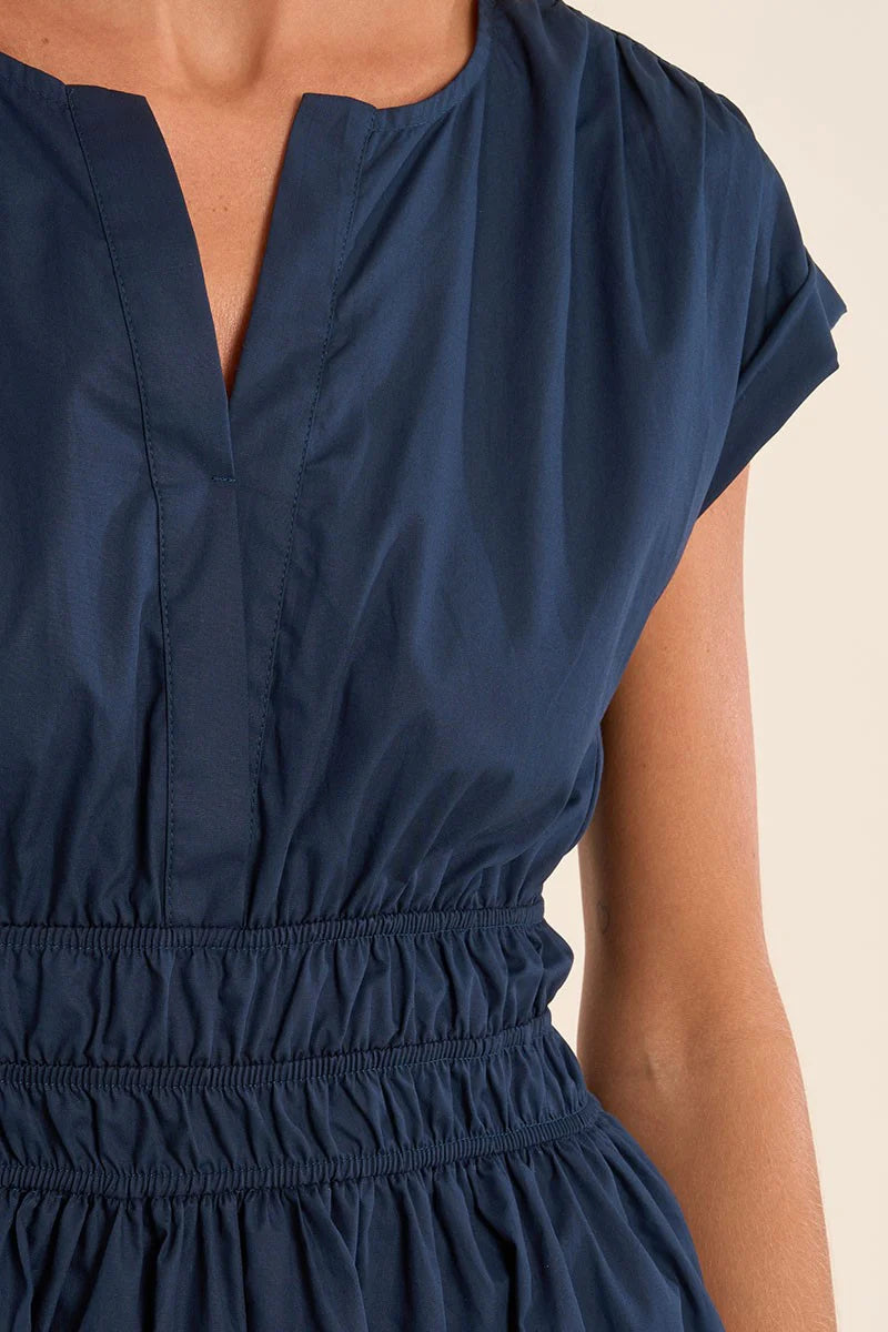 Navy Knee Length Dress