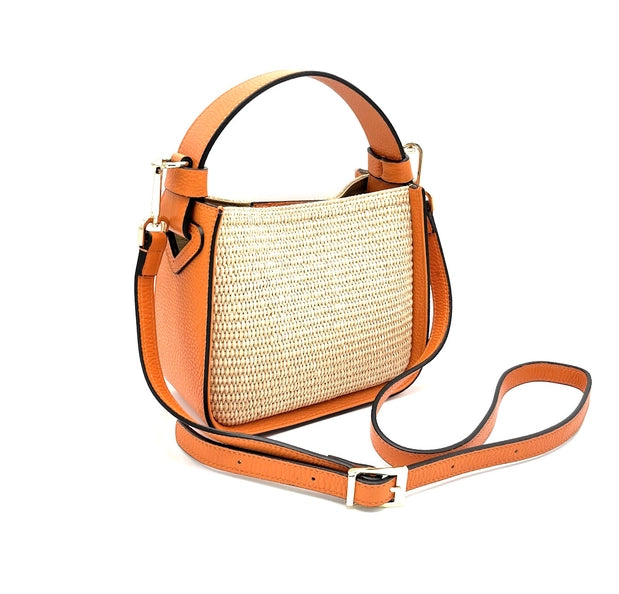 Suie Valentini Leather and Straw Bag - Simple Good