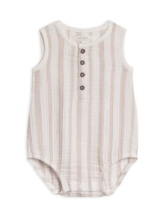 Organic Baby Bowie Muslin Bubble Romper