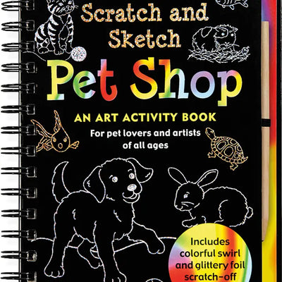 Trace Along Scratch and Sketch Art Activity Book - Simple Good