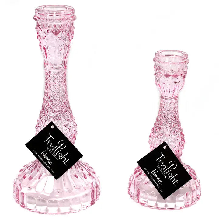 Glass Bella Candle Holders