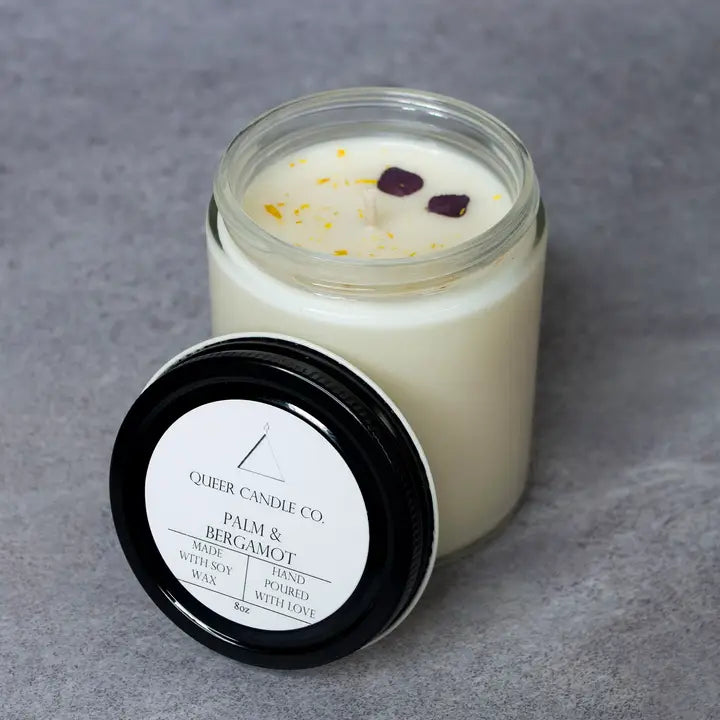 Queer Candle Co. Non Toxic Candle | Palm & Bergamot - Simple Good