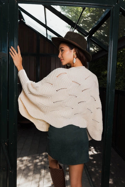 Winter Poncho with Sleeves