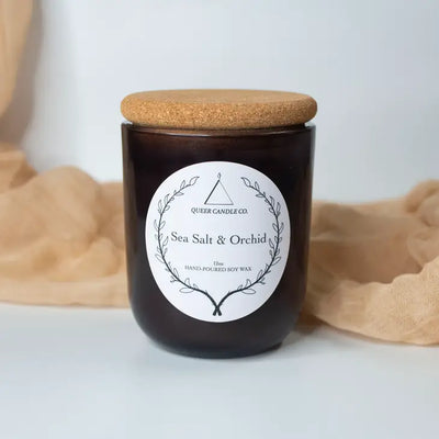 Queer Candle Co. Non Toxic Candle | Sea Salt & Orchid - Simple Good