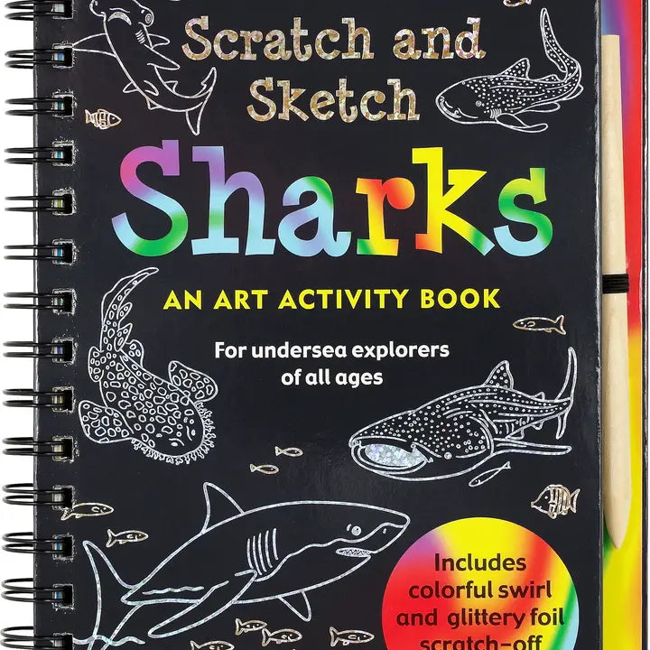 Trace Along Scratch and Sketch Art Activity Book - Simple Good