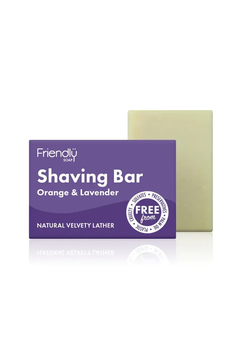 Friendly Soap Orange & Lavender Shave Bar - Simple Good