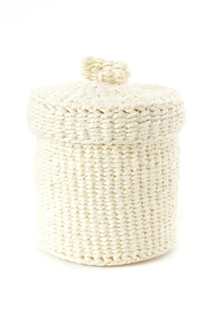 Swahili African Modern Small Basket with Lid - Simple Good