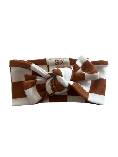 SIIX Collection Checkerboard Organic Baby Bow - Simple Good