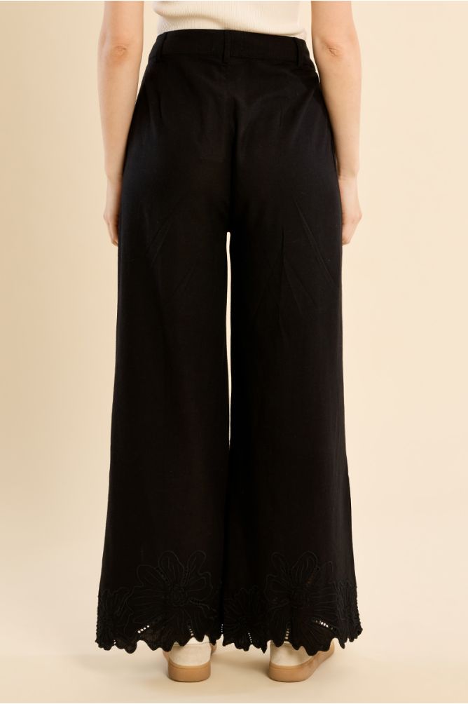 Summer Lightweight Embroidered Accent Pant