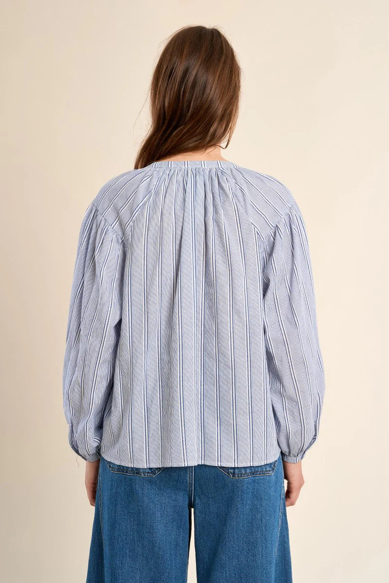 Cotton Striped Blouse
