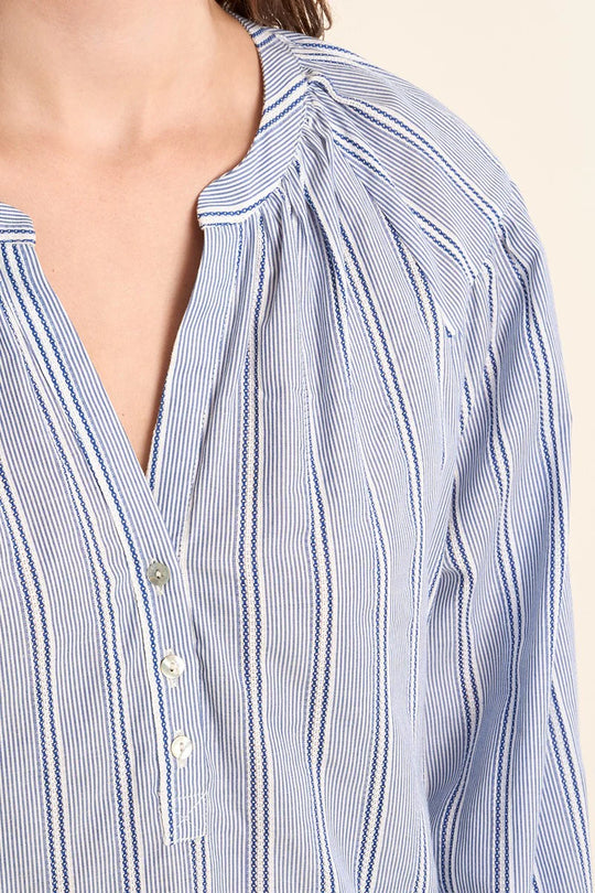 Cotton Striped Blouse