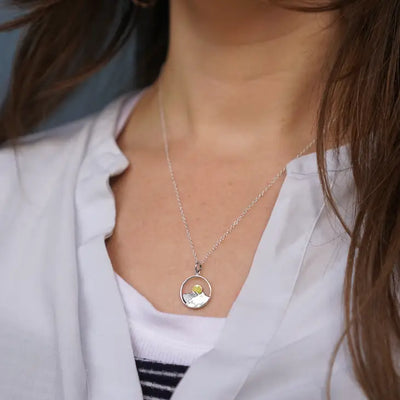 Nina Designs Mountain and Sun Pendant Necklace - Simple Good