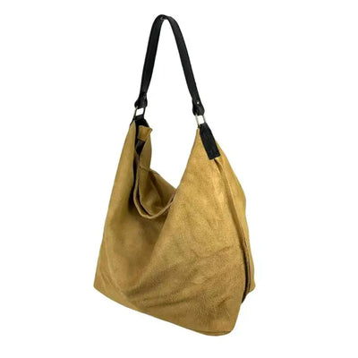 Chenson & Gorett Large Suede Leather Hobo Bag - Simple Good