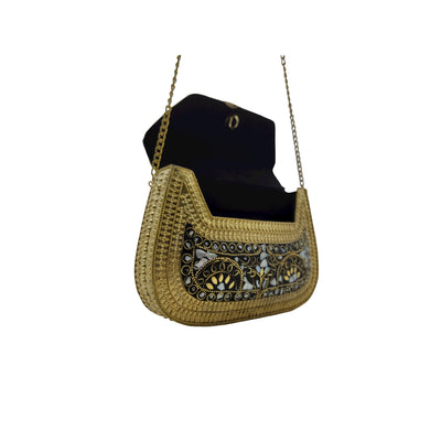 Tear Drop Mosaic Metal Purse