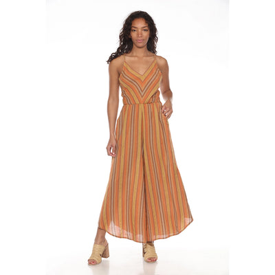 Stripe Plazzo Overall