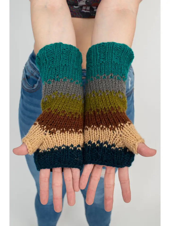 Wool Arm Warmer Gloves