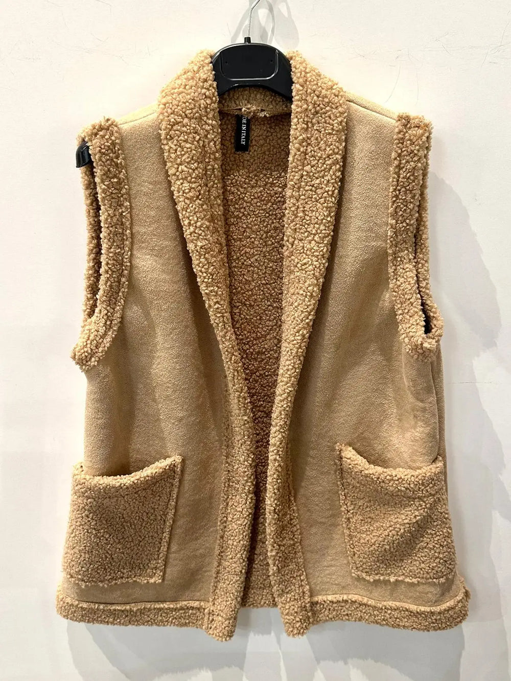 Italian Plush Vest with Pockets