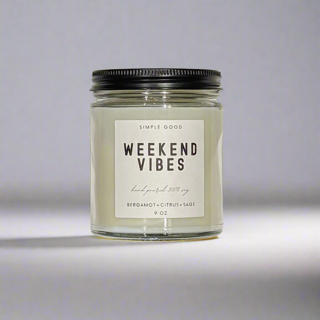 weekend vibes candle