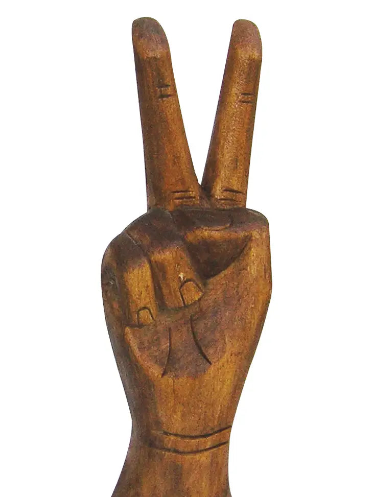 Yak + Yeti Wooden Hand Peace Sign - Simple Good