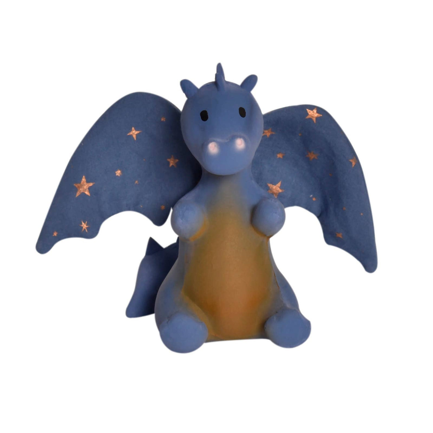 Tikiri Toys LLC Baby Midnight Dragon Natural Rubber Rattle w/Crinkle Wings - Simple Good