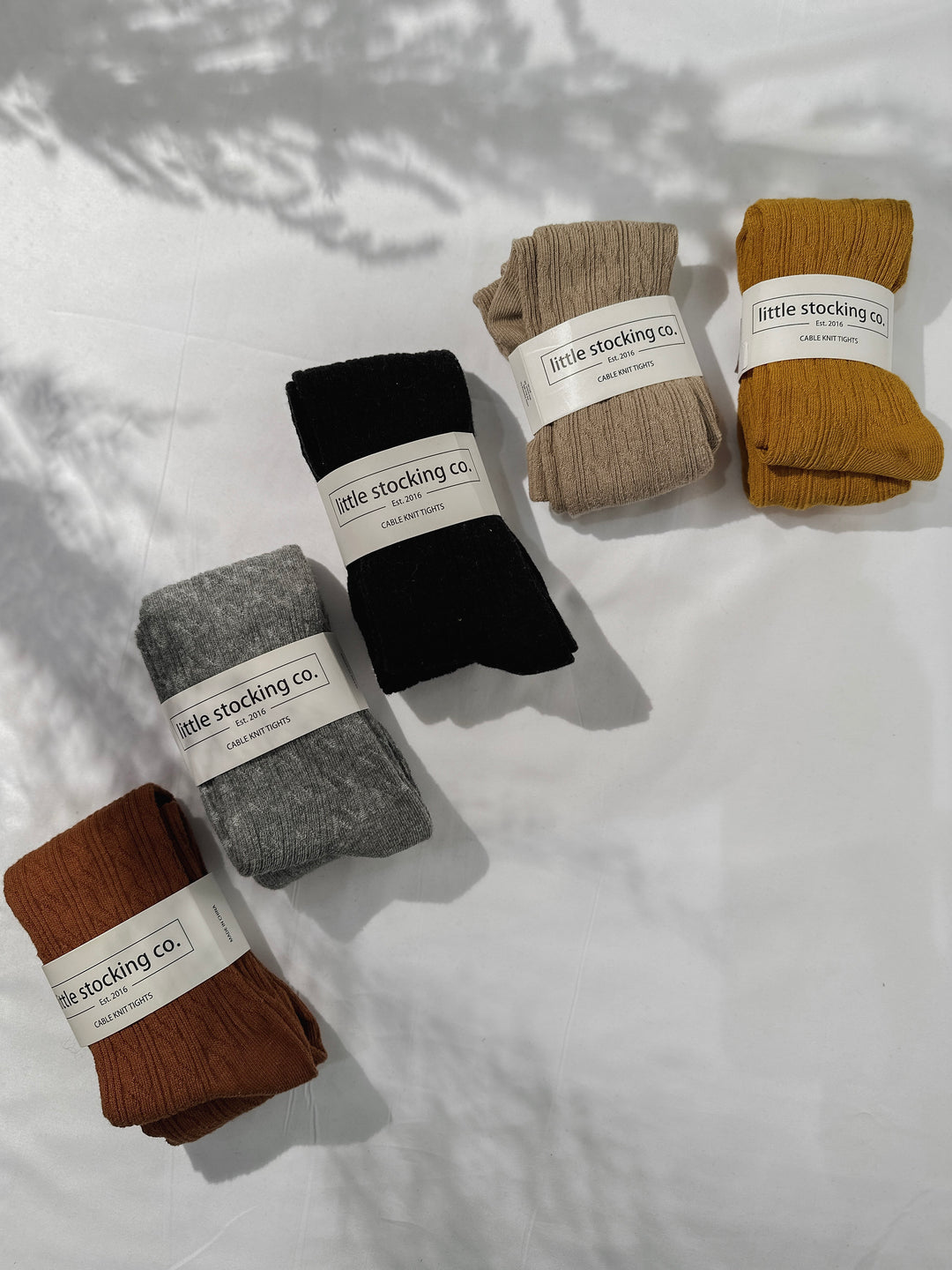 Little Stocking Co Children's Cable Knit Tights