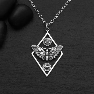 Nina Designs Geometric Moth Necklace - Simple Good