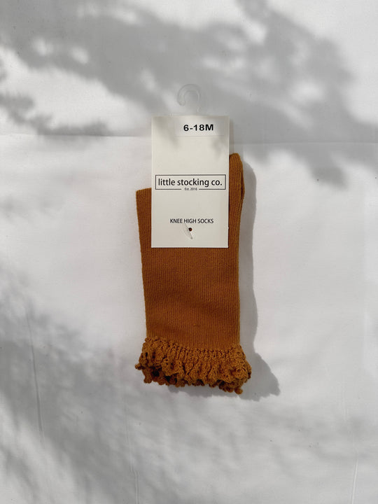 Lace Top Knee High Socks for Babies