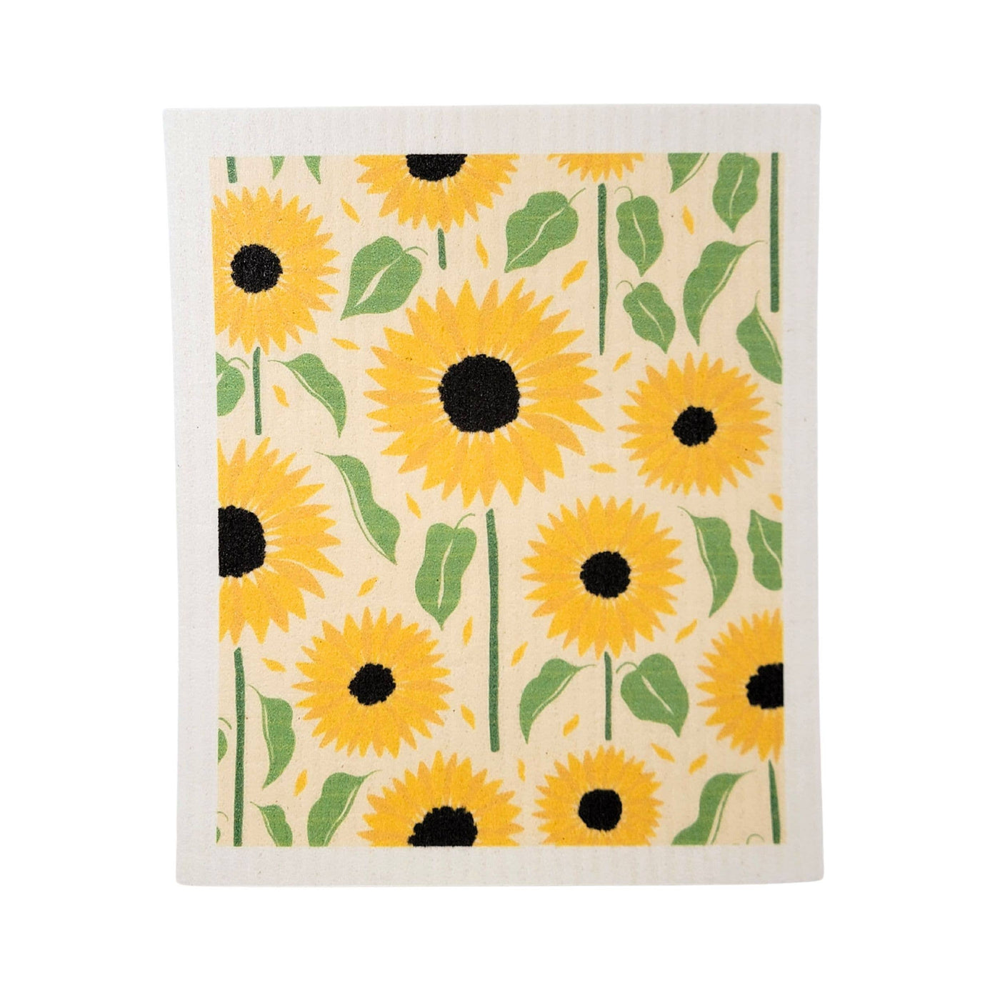 Driftless Studios Sunflower Patterned Swedish Dishcloths - Simple Good