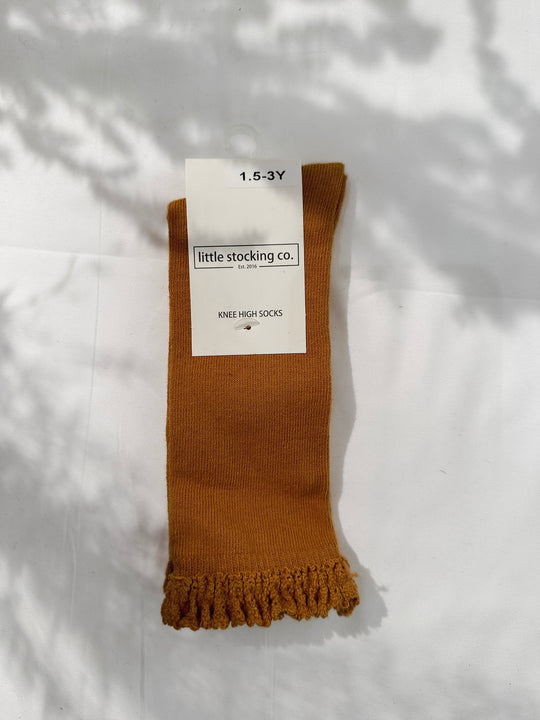 Lace Top Knee High Socks for Babies
