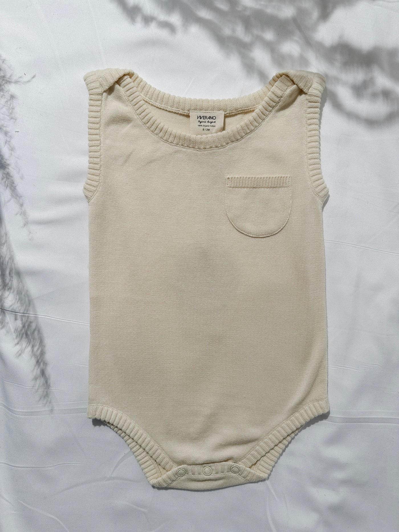 Sleeveless Knit Baby Bodysuit