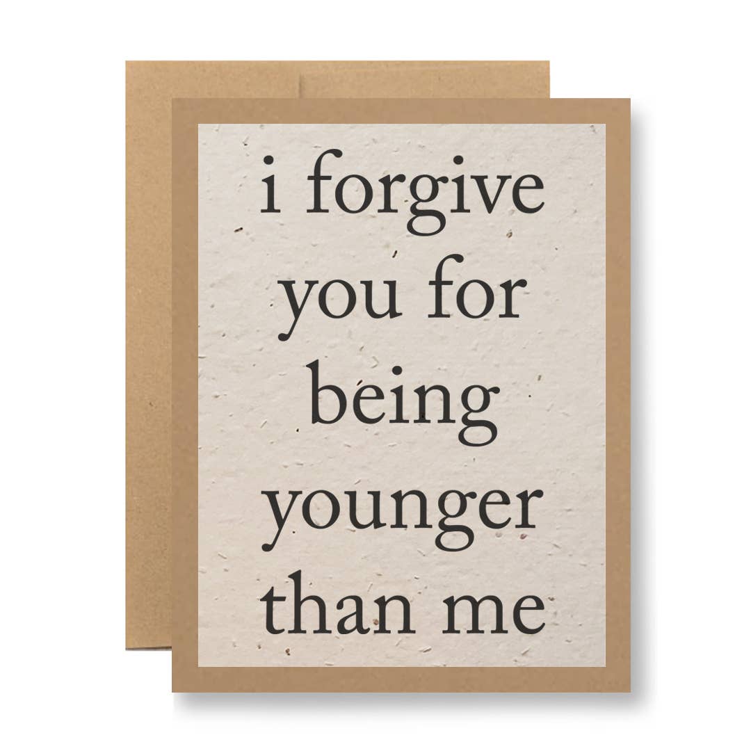 Seedy Cards Eco Kraft or White Seed Paper - I forgive you... - Simple Good