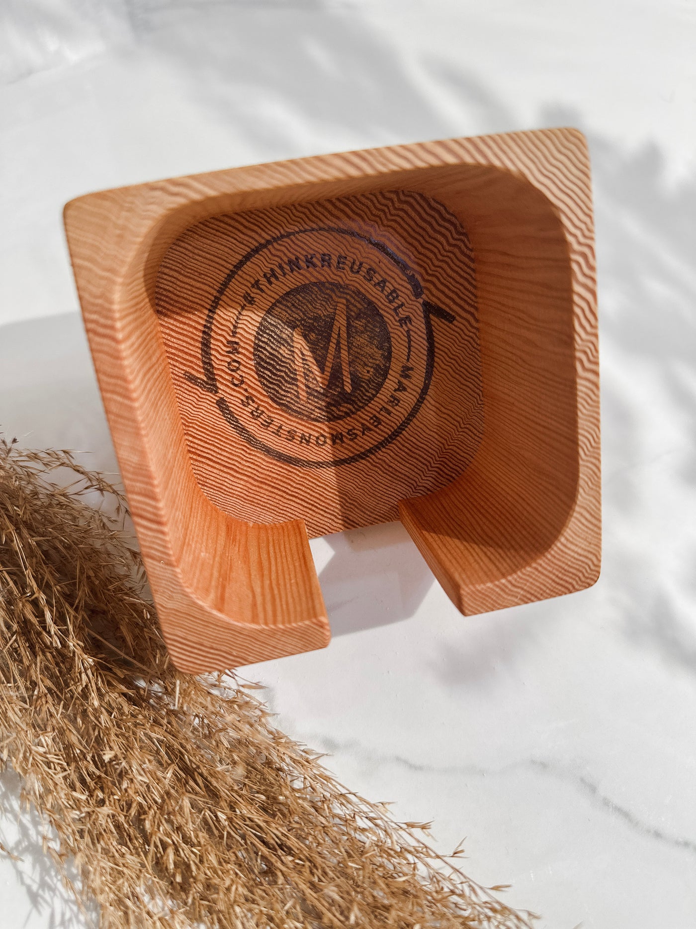 Wooden Holder for Marley's Monsters Facial Rounds
