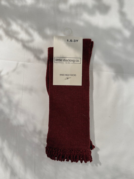 Lace Top Knee High Socks for Babies