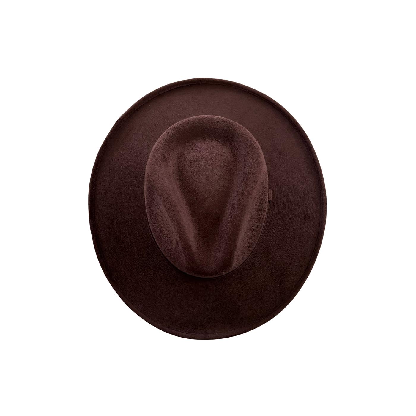 The Modern Cactus Co Vegan Pencil Curl Stiff Brim Fedora Hat: Chocolate - Simple Good