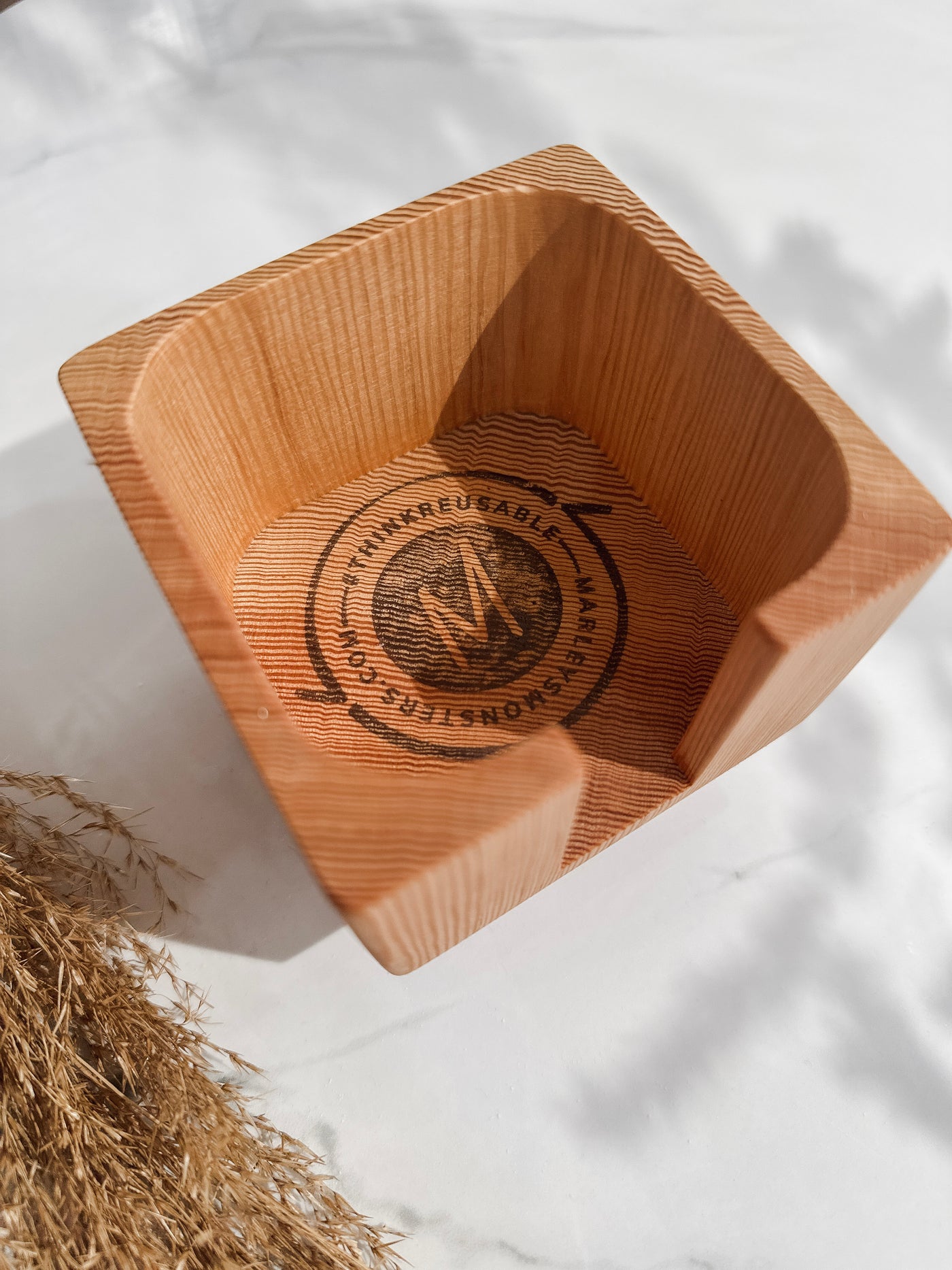Wooden Holder for Marley's Monsters Facial Rounds