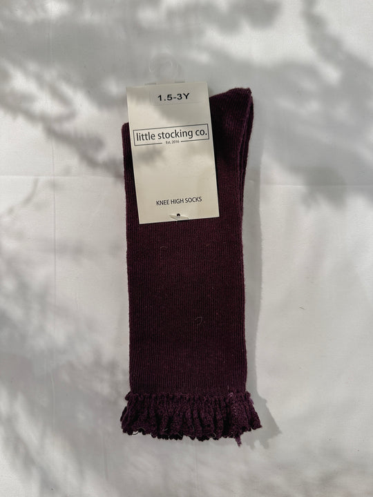 Lace Top Knee High Socks for Babies