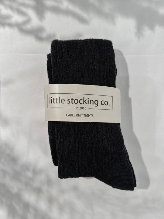 Little Stocking Co Children's Cable Knit Tights