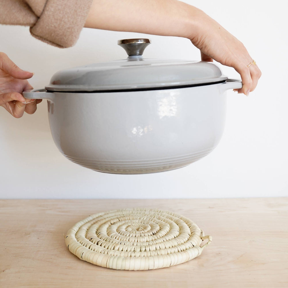 SOCCO Designs Woven Trivet - NATURAL - Simple Good