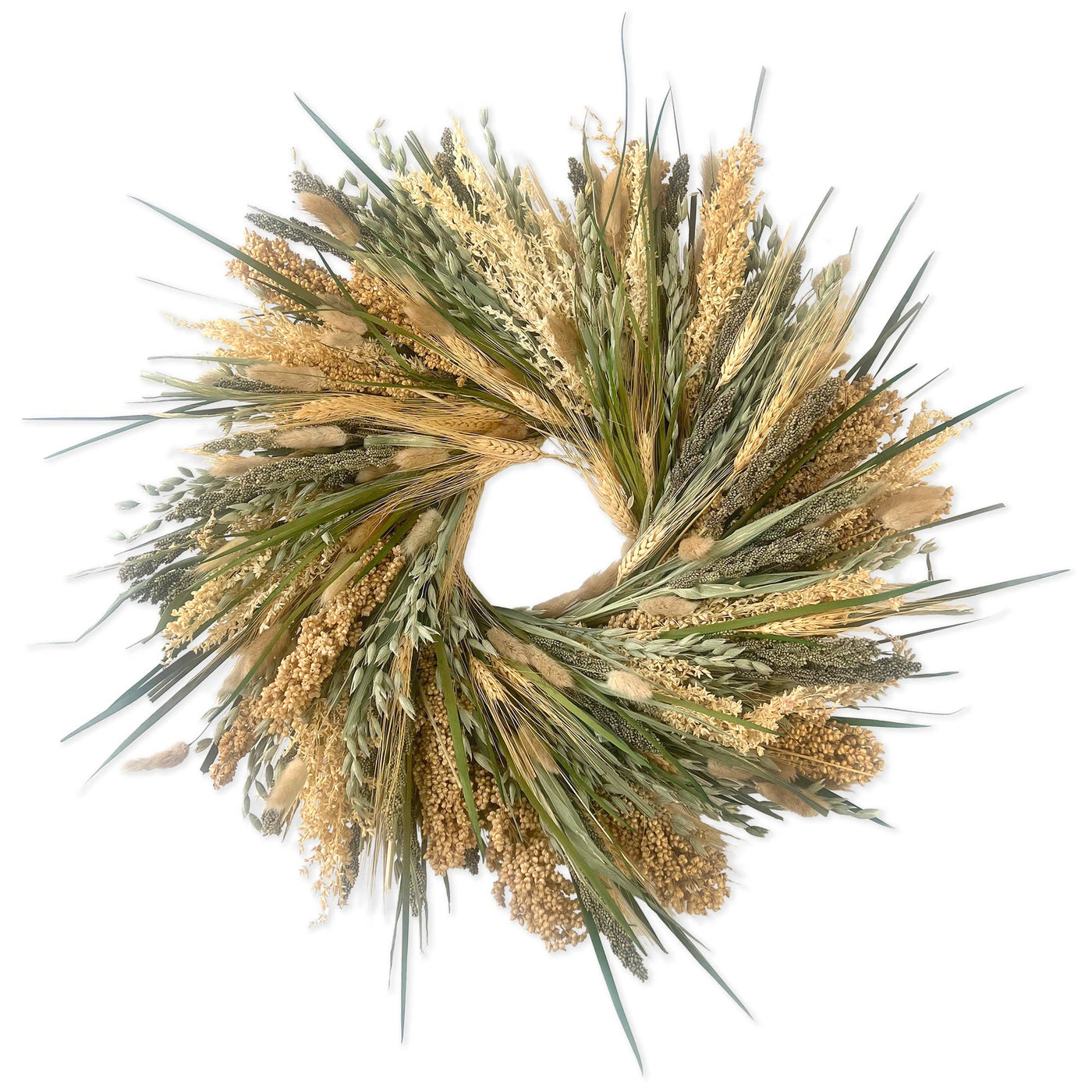 Andaluca Green & Natural Grains Wreath - Simple Good