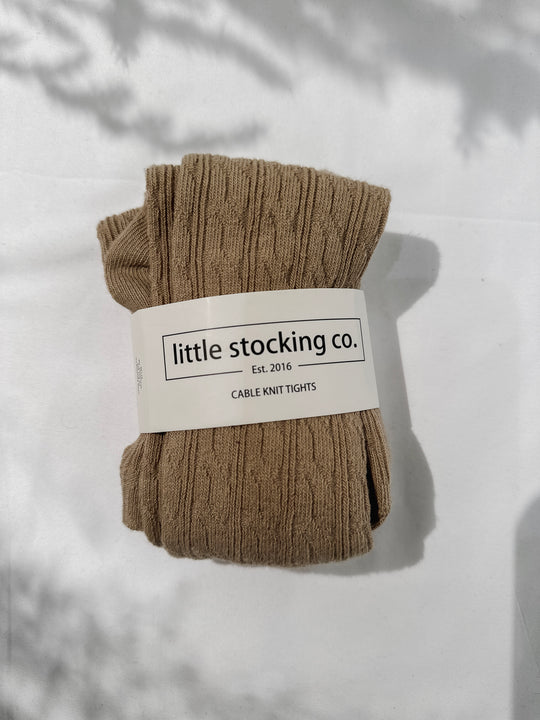 Little Stocking Co Children's Cable Knit Tights