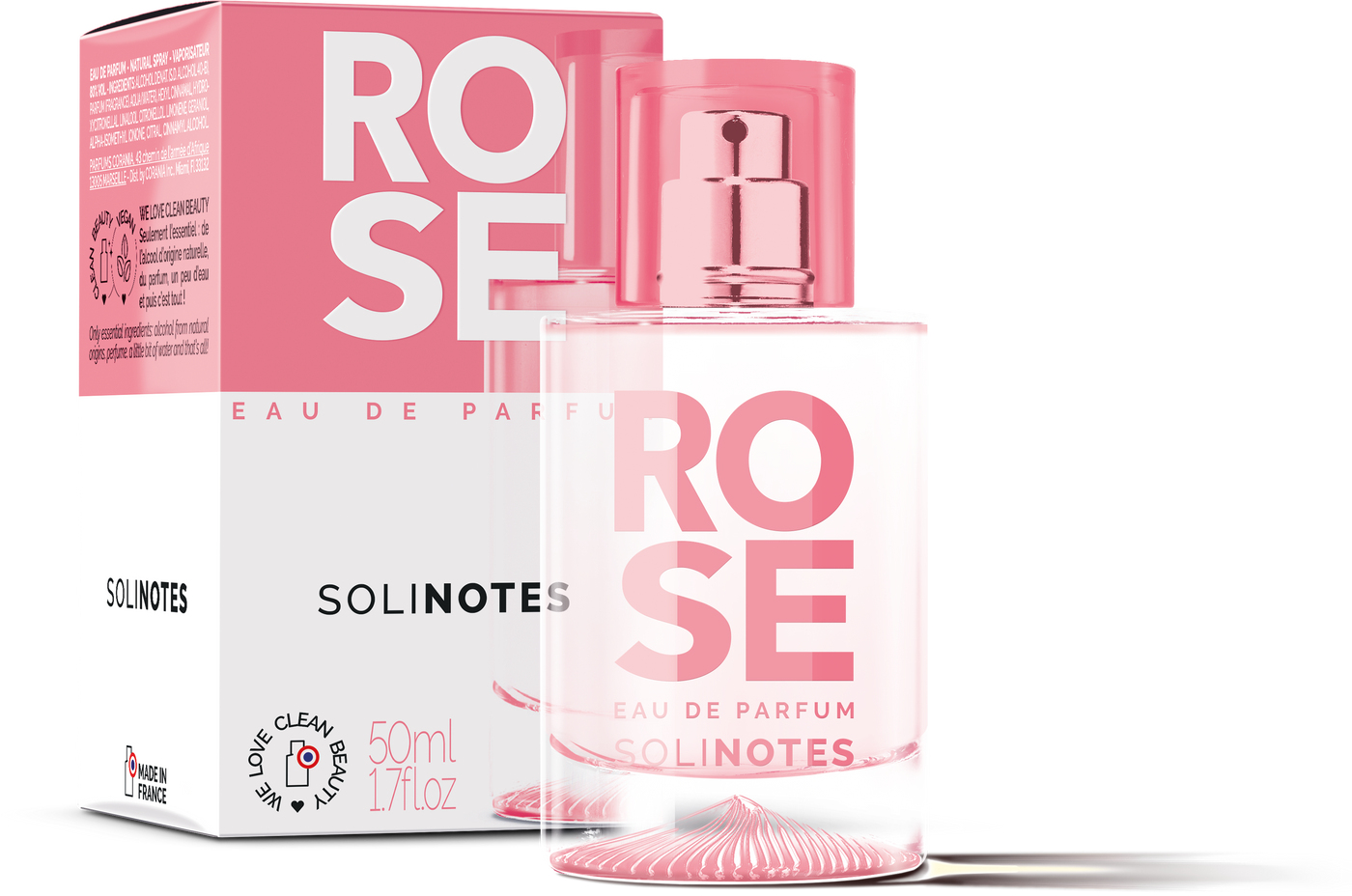Solinotes (US Stores) - Distributed by Scents of Europe Rose Eau de Parfum 1.7 oz - CLEAN BEAUTY - Simple Good